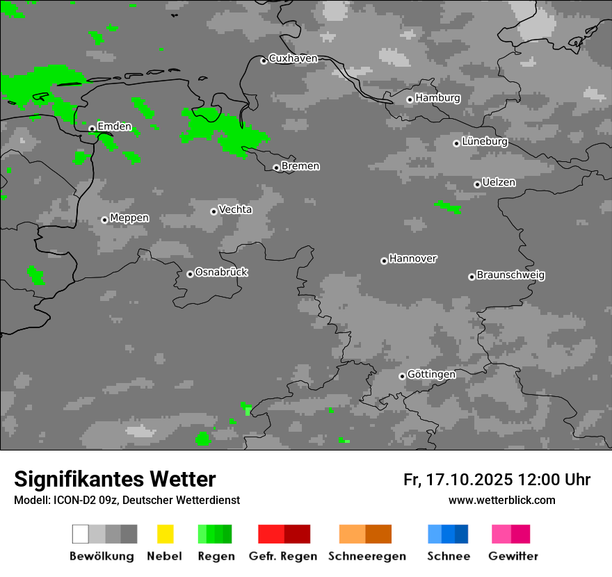 Modellkarten Signifikantes Wetter