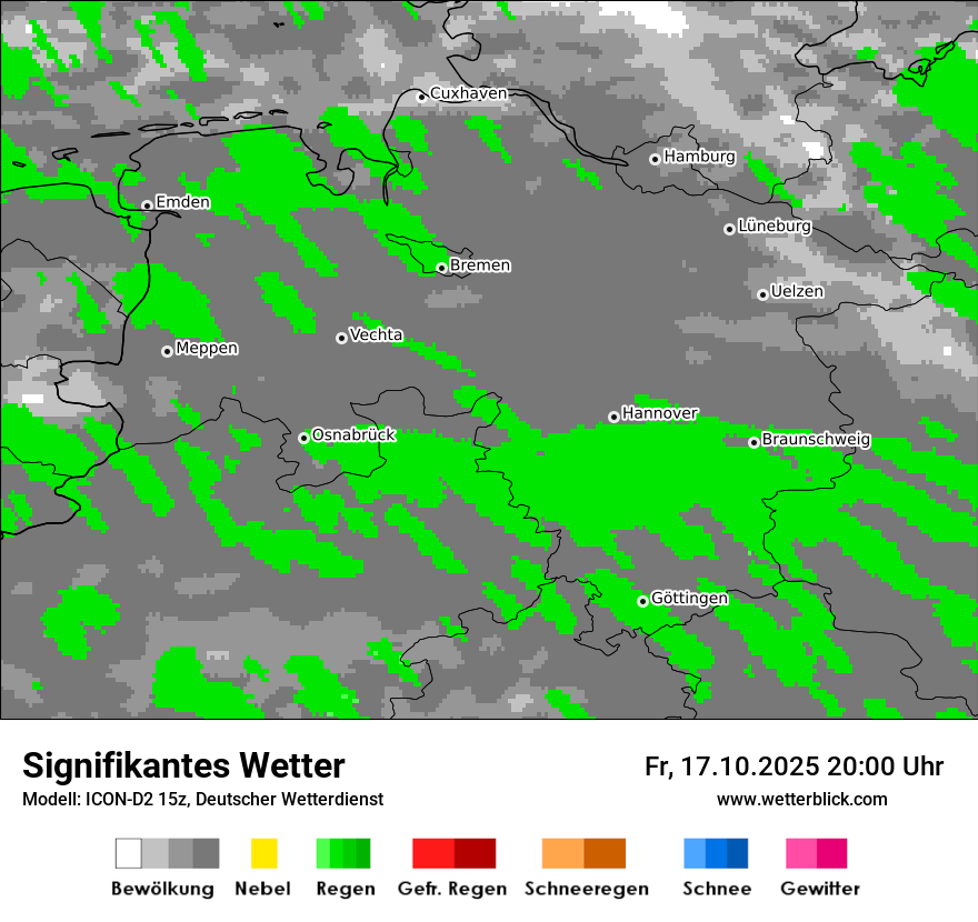 Modellkarten Signifikantes Wetter