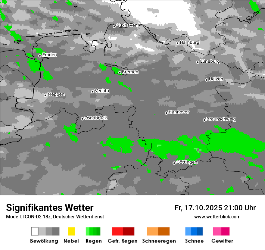 Modellkarten Signifikantes Wetter