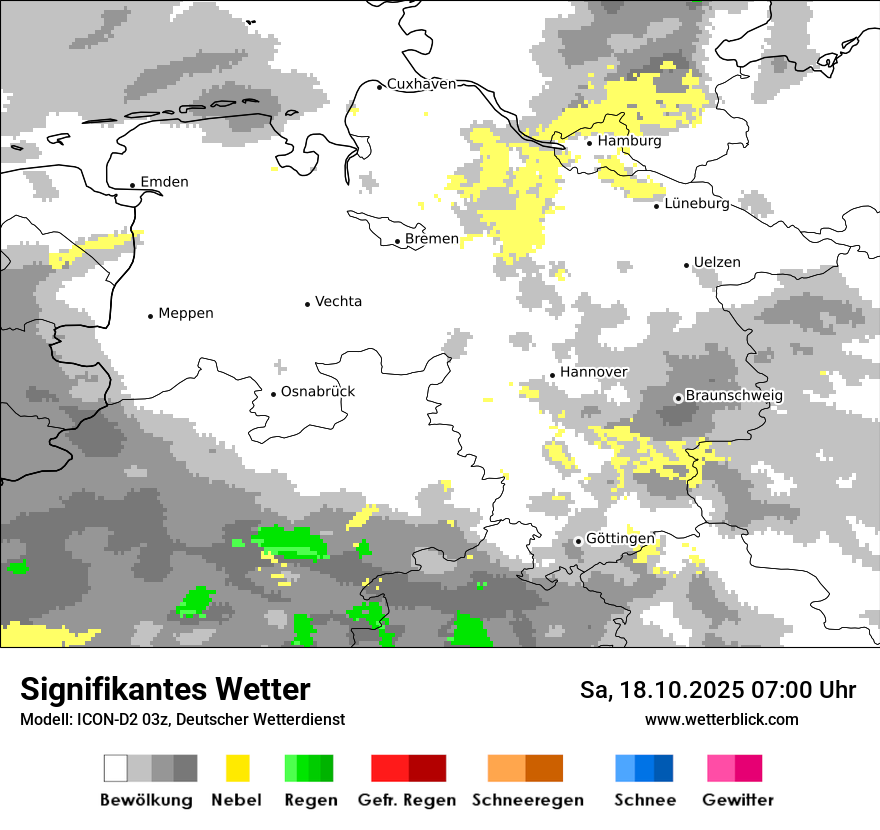 Modellkarten Signifikantes Wetter