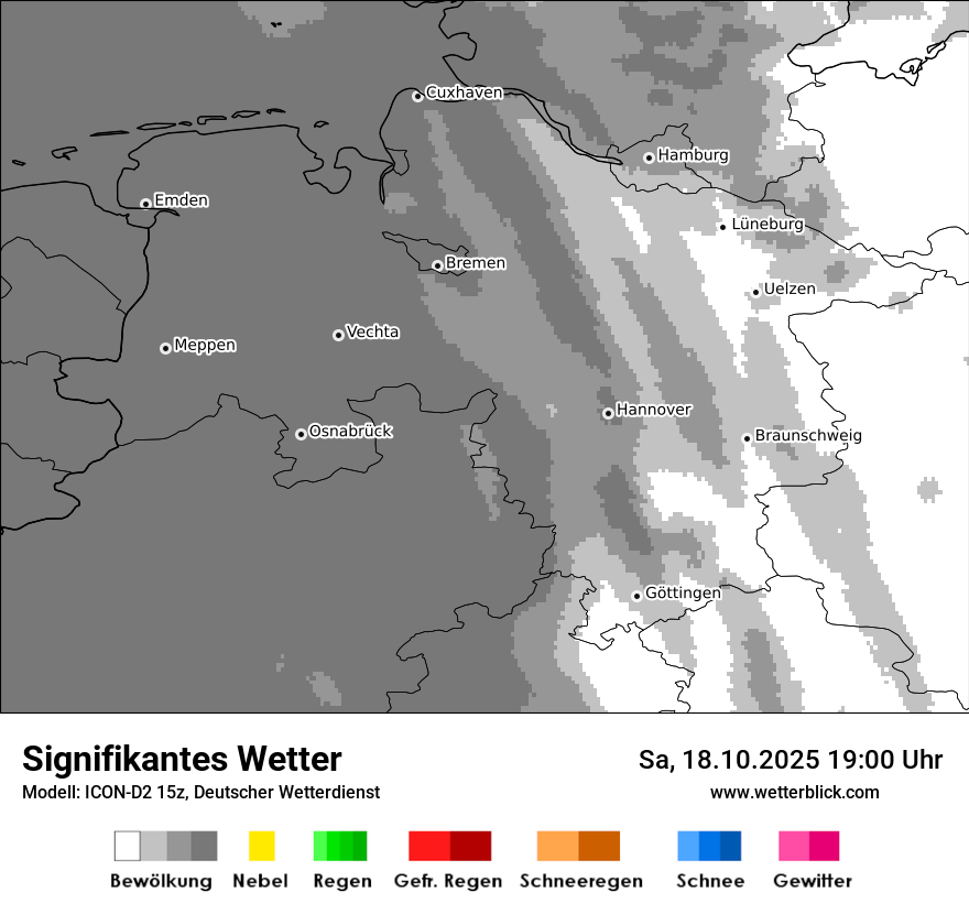 Modellkarten Signifikantes Wetter