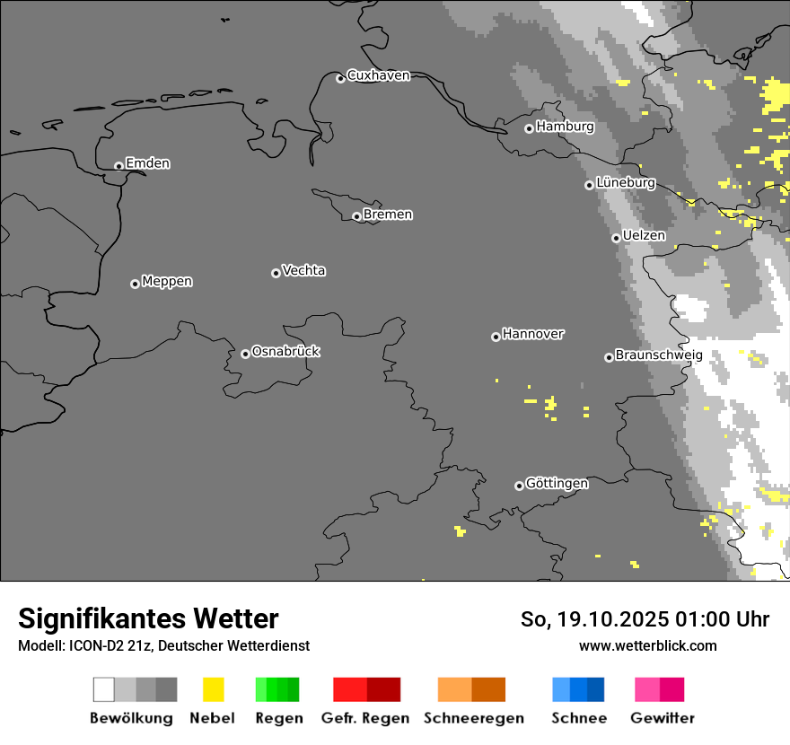 Modellkarten Signifikantes Wetter