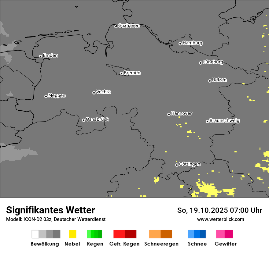 Modellkarten Signifikantes Wetter
