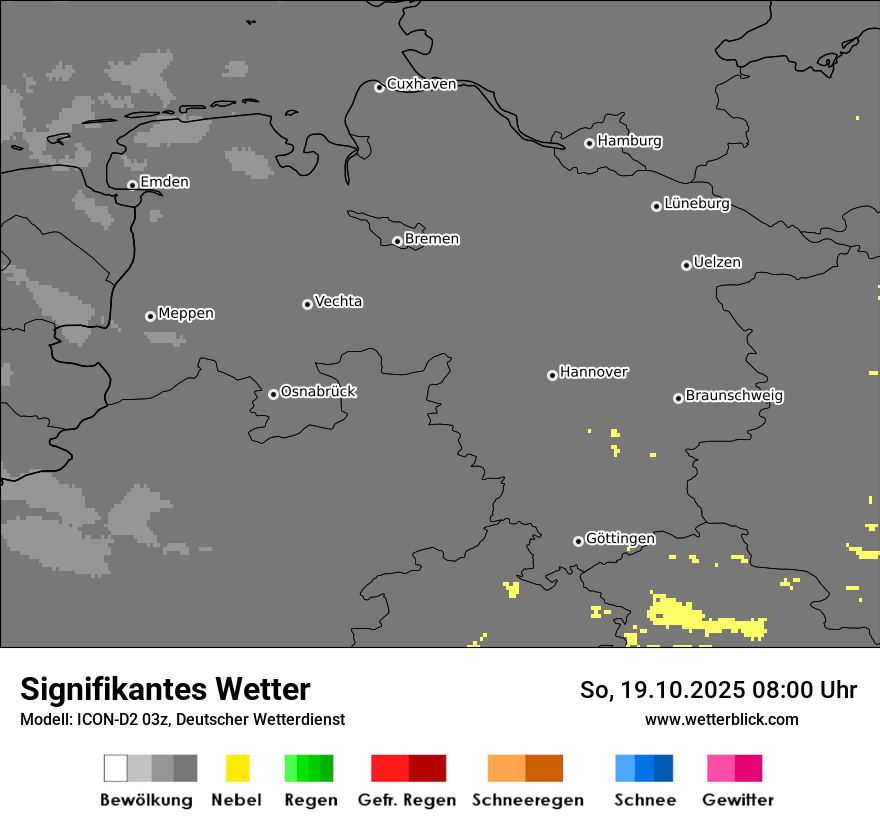 Modellkarten Signifikantes Wetter