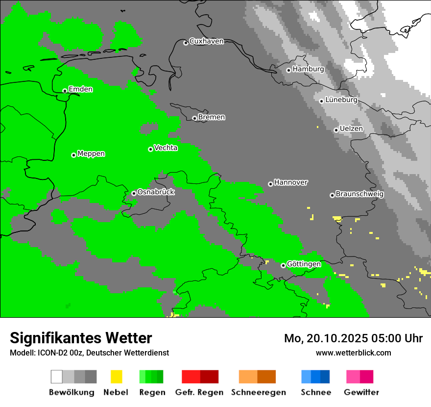 Modellkarten Signifikantes Wetter