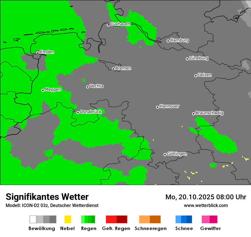 Modellkarten Signifikantes Wetter