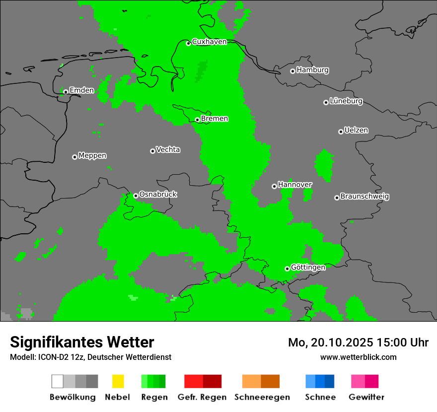 Modellkarten Signifikantes Wetter