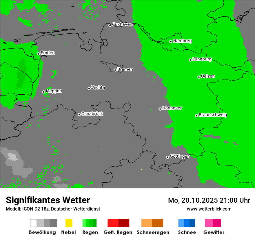 Modellkarten Signifikantes Wetter