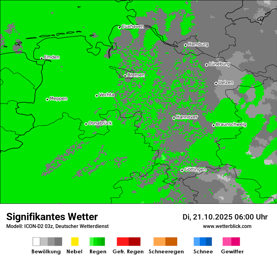Modellkarten Signifikantes Wetter