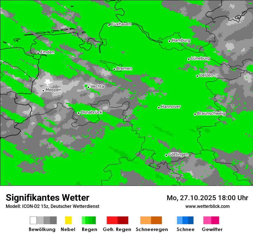 Modellkarten Signifikantes Wetter