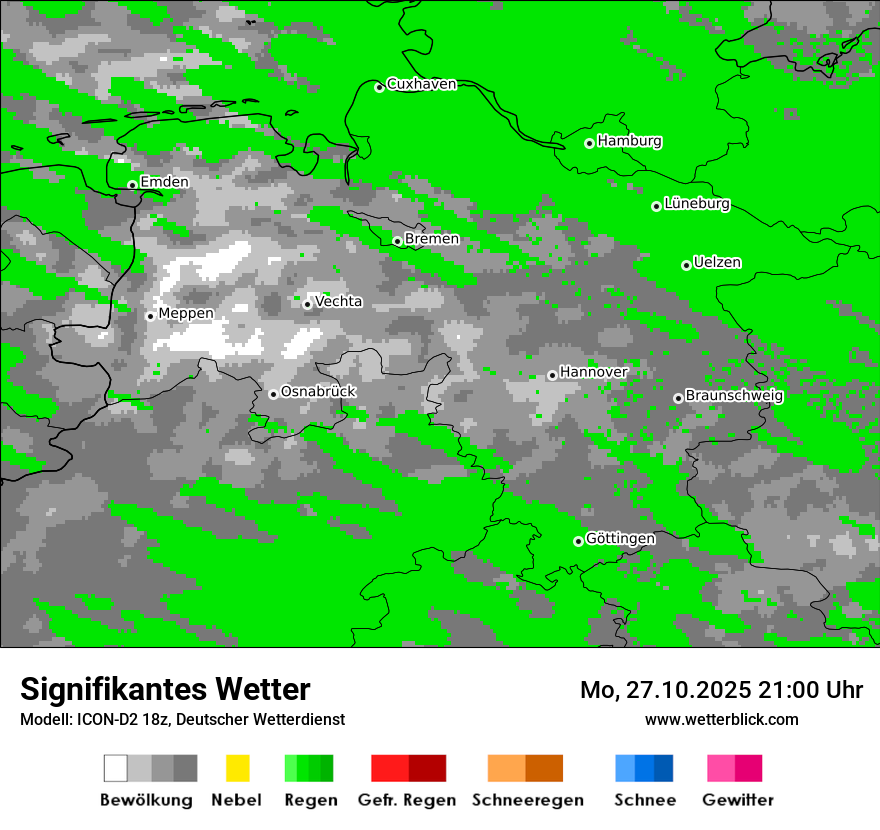 Modellkarten Signifikantes Wetter