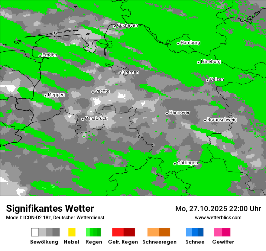 Modellkarten Signifikantes Wetter