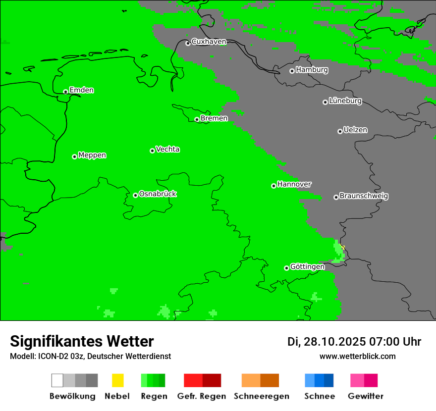 Modellkarten Signifikantes Wetter