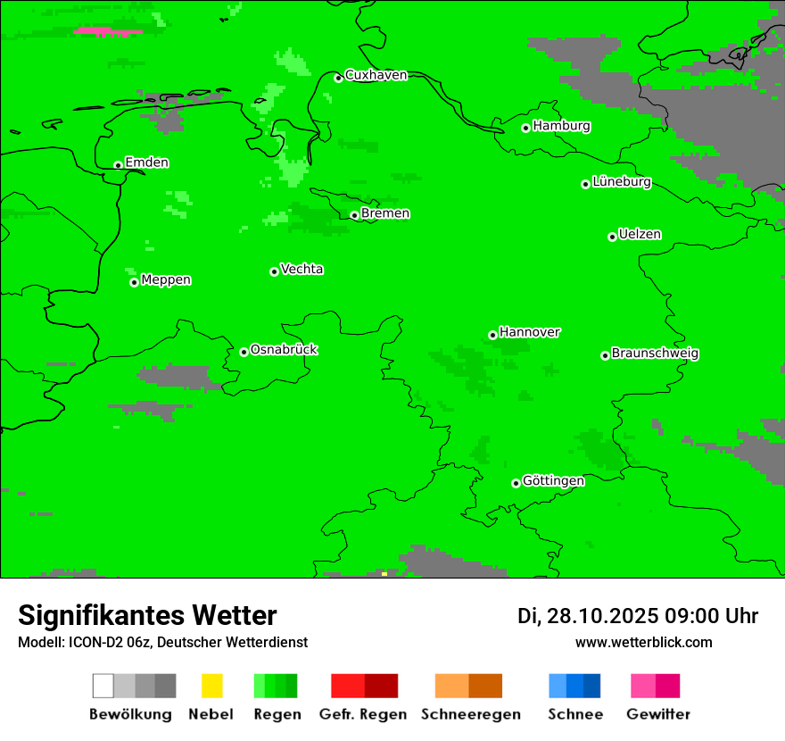 Modellkarten Signifikantes Wetter