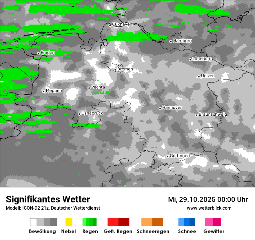 Modellkarten Signifikantes Wetter
