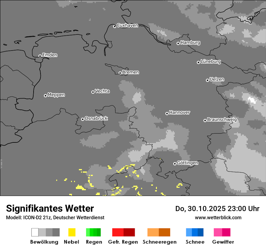 Modellkarten Signifikantes Wetter