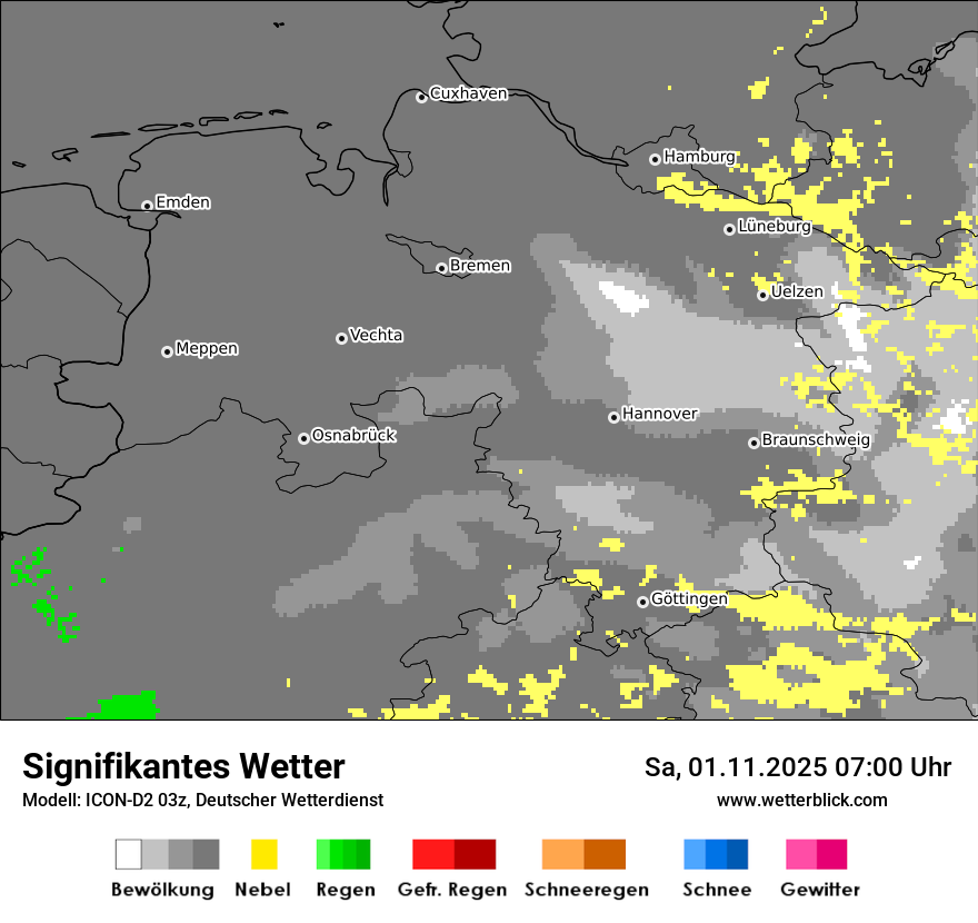 Modellkarten Signifikantes Wetter