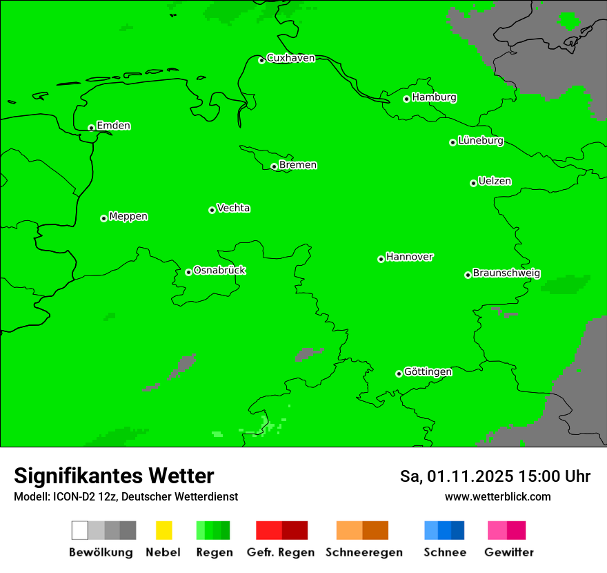 Modellkarten Signifikantes Wetter