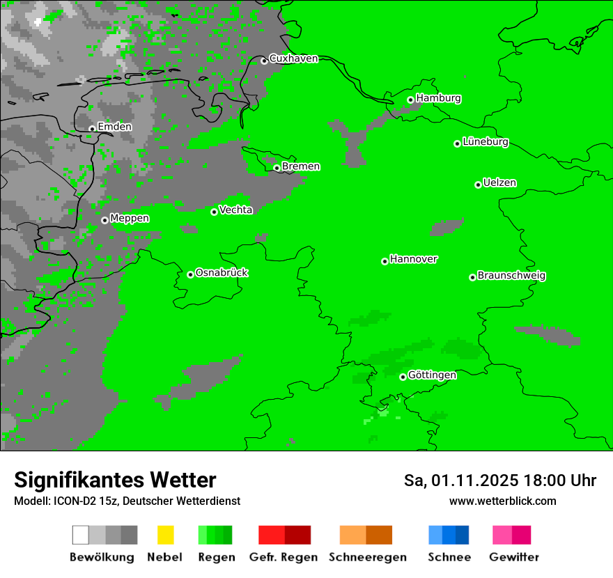 Modellkarten Signifikantes Wetter