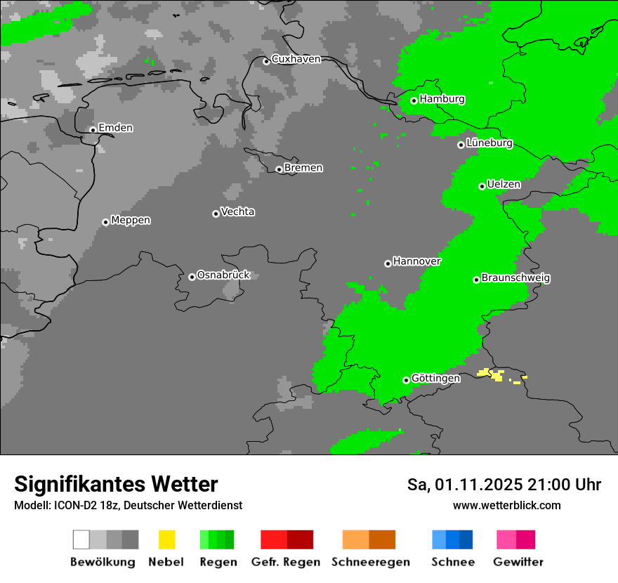 Modellkarten Signifikantes Wetter