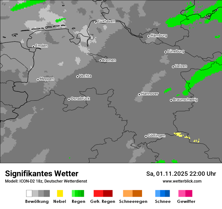 Modellkarten Signifikantes Wetter