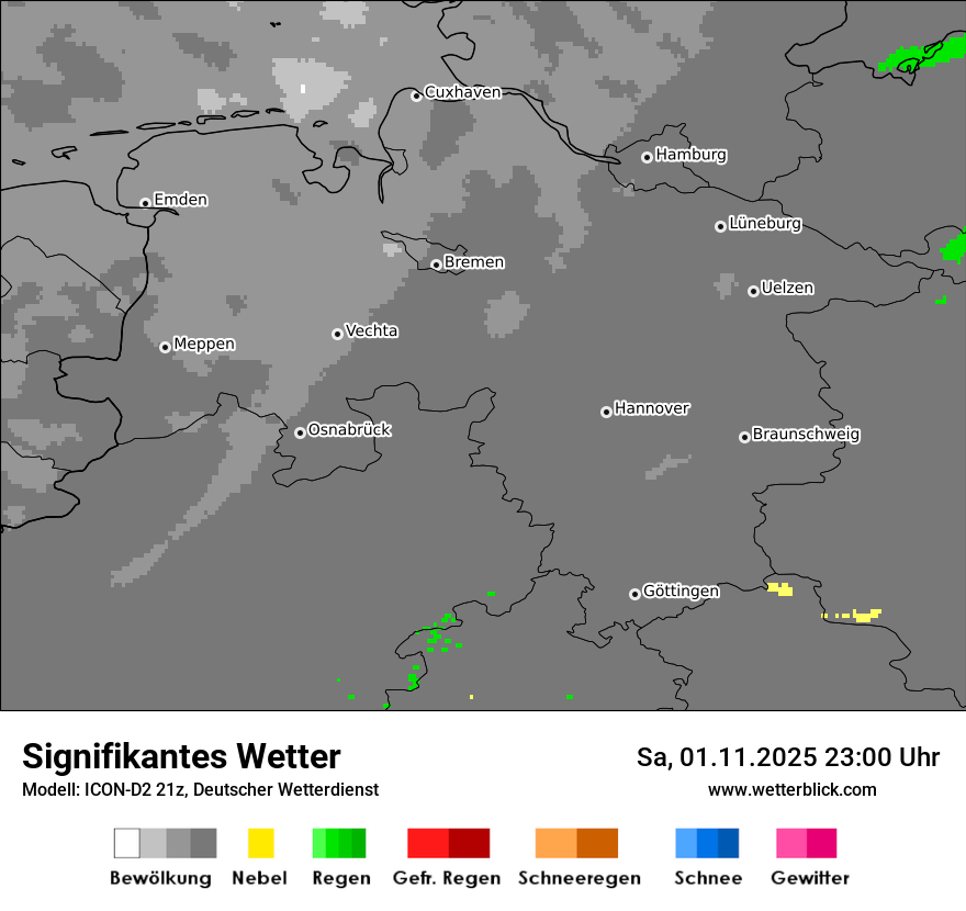 Modellkarten Signifikantes Wetter