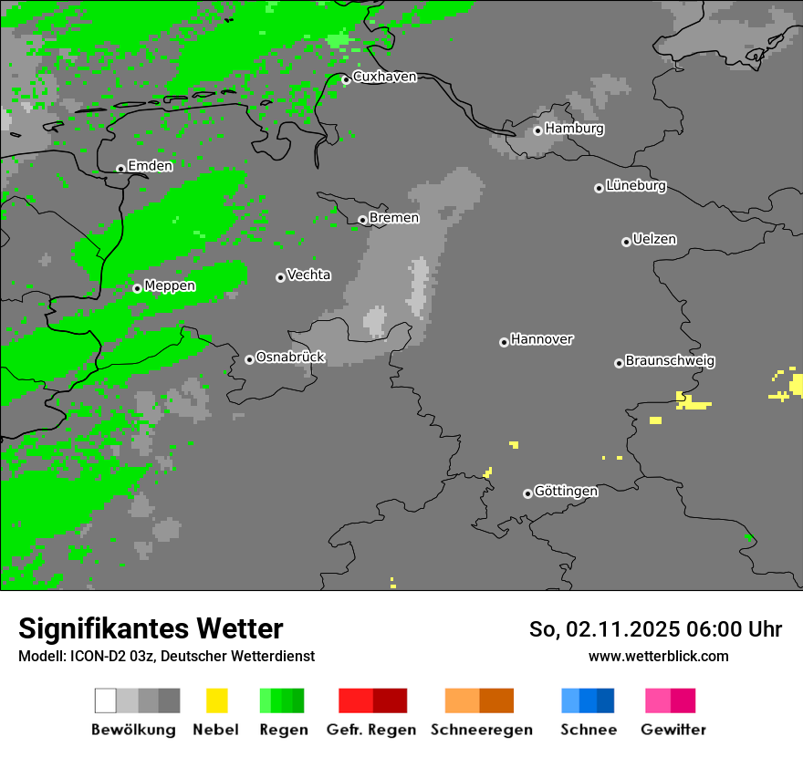 Modellkarten Signifikantes Wetter