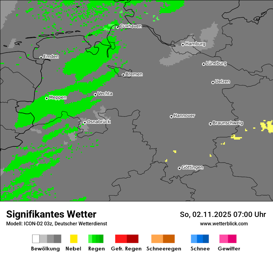 Modellkarten Signifikantes Wetter