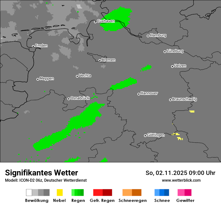 Modellkarten Signifikantes Wetter