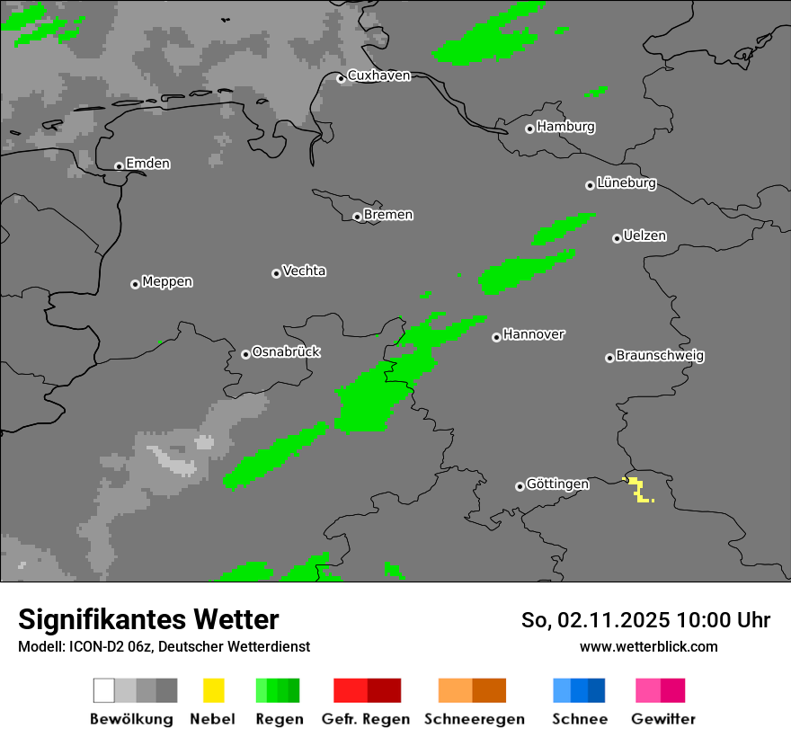 Modellkarten Signifikantes Wetter