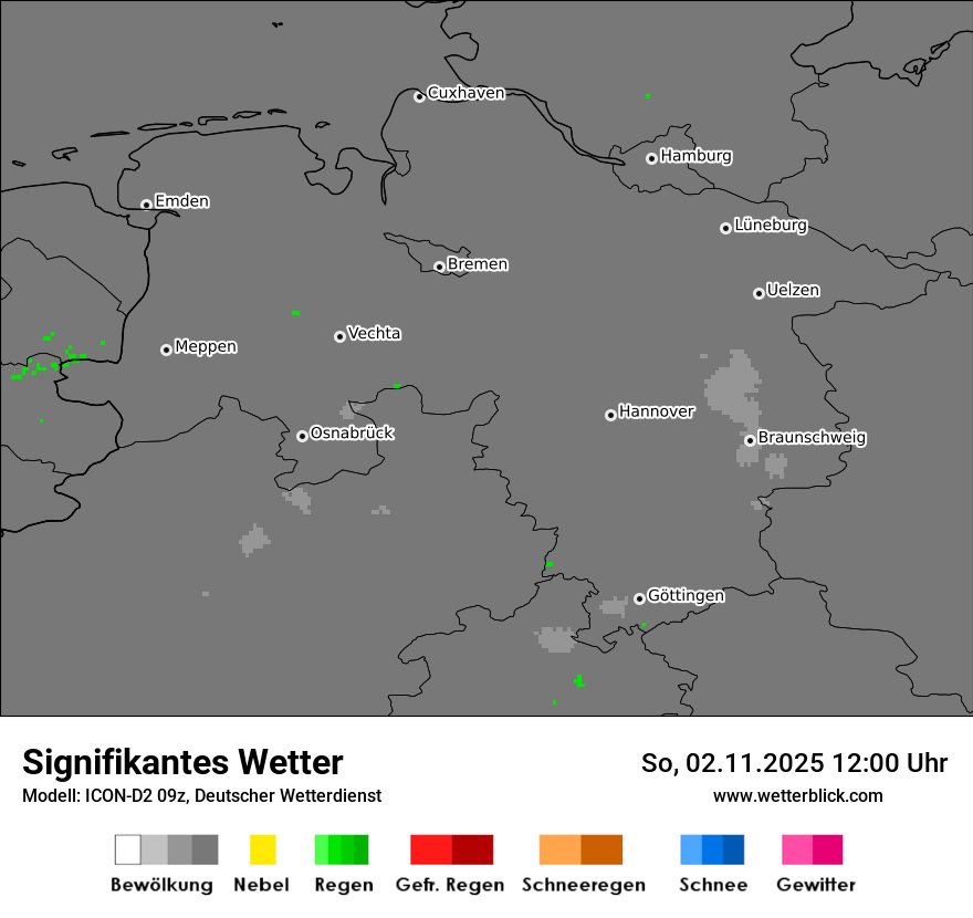 Modellkarten Signifikantes Wetter