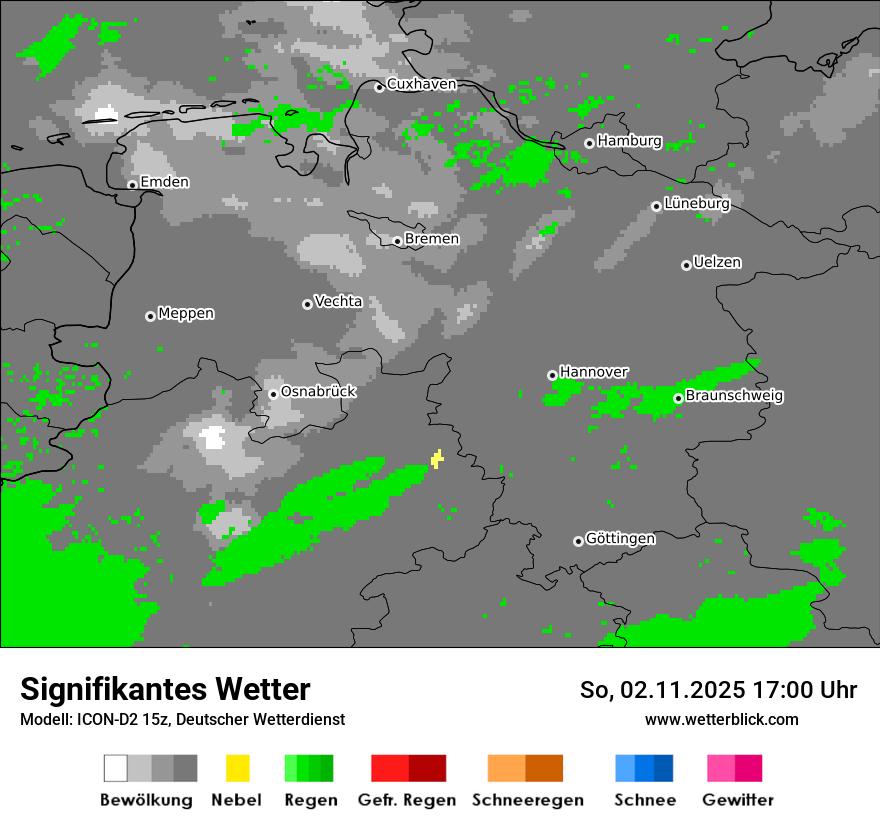 Modellkarten Signifikantes Wetter