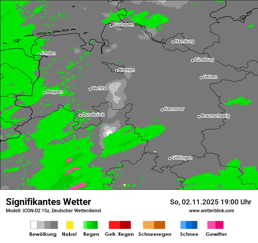 Modellkarten Signifikantes Wetter