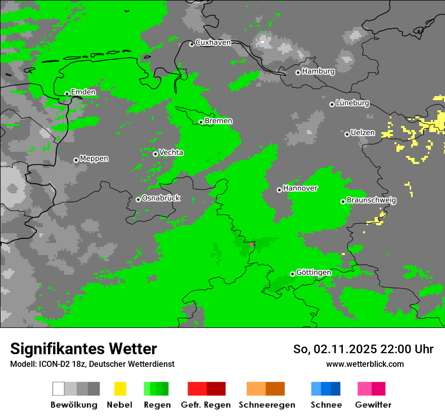 Modellkarten Signifikantes Wetter