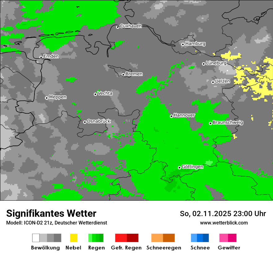 Modellkarten Signifikantes Wetter
