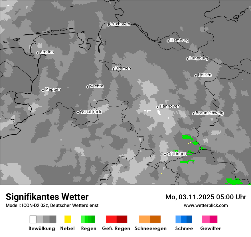 Modellkarten Signifikantes Wetter