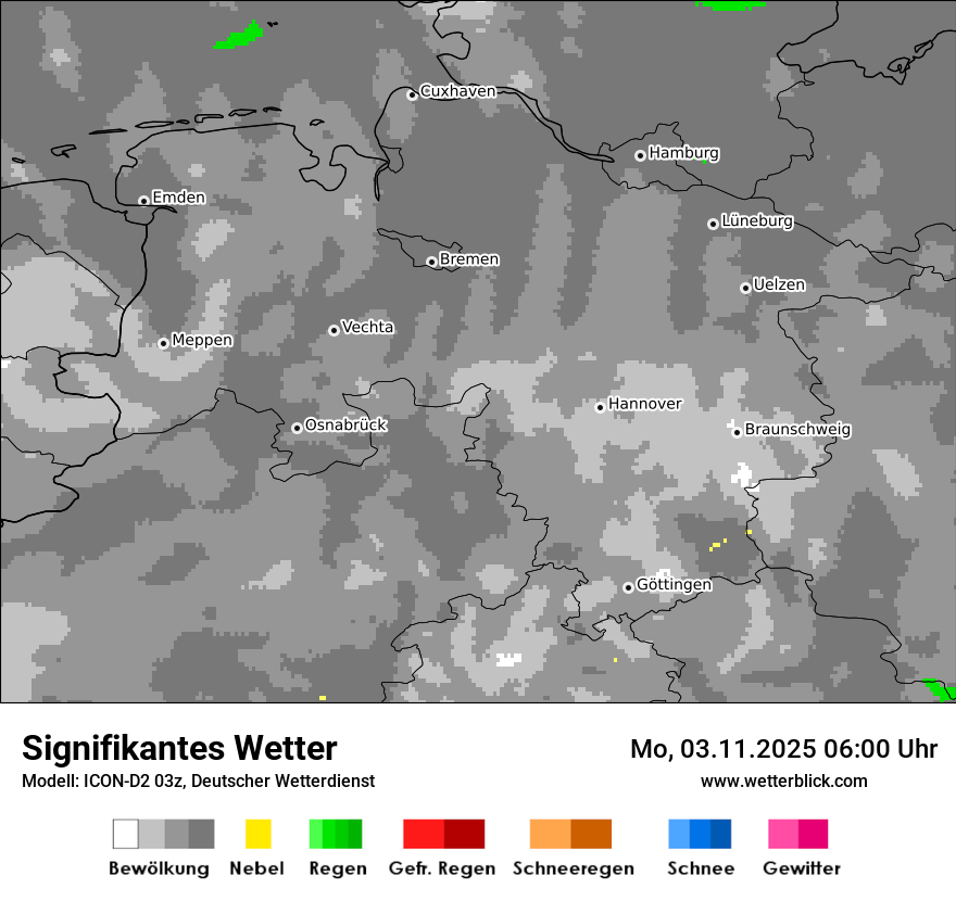 Modellkarten Signifikantes Wetter