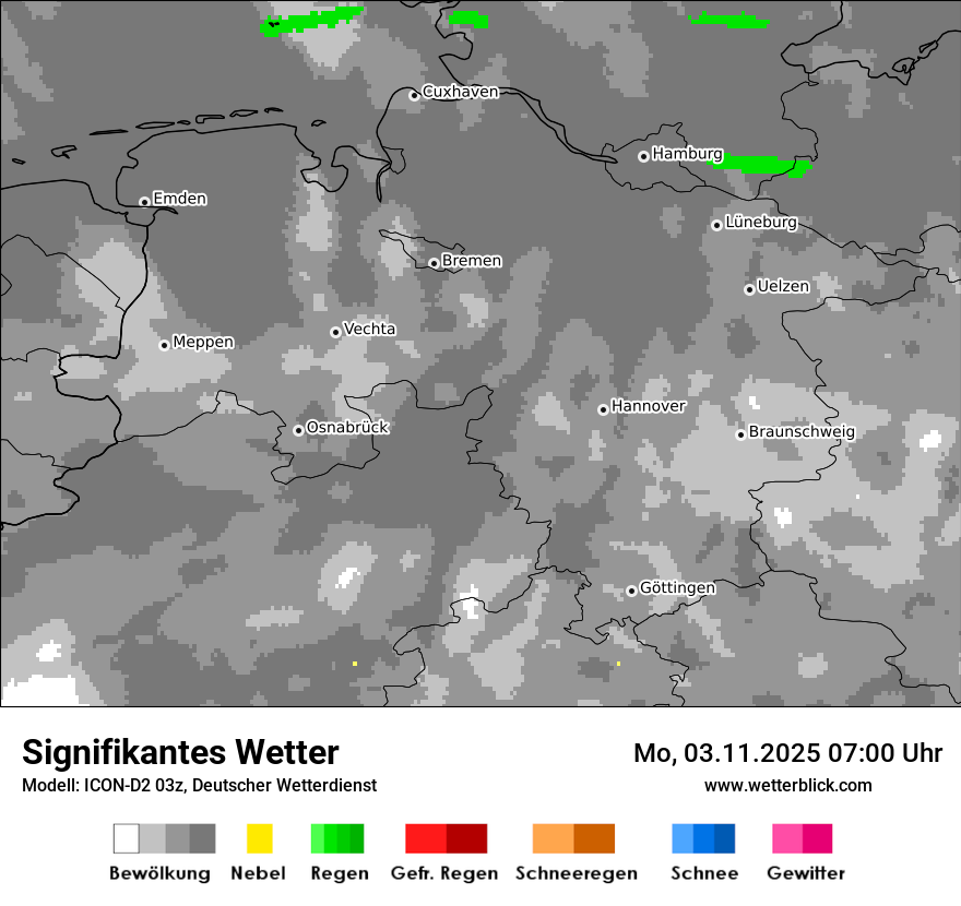 Modellkarten Signifikantes Wetter