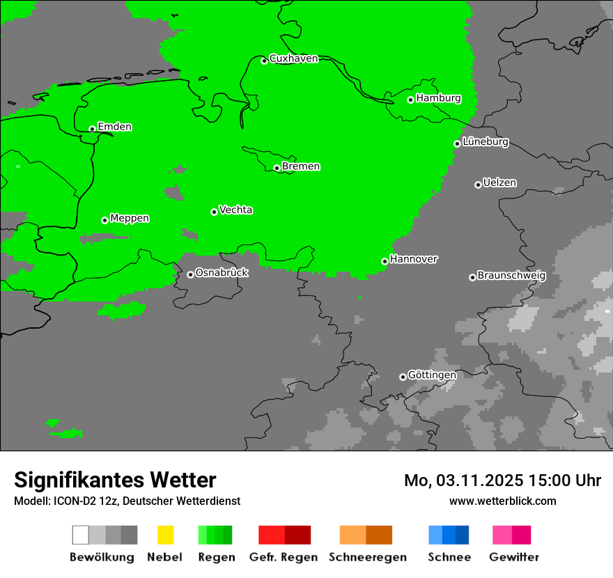 Modellkarten Signifikantes Wetter