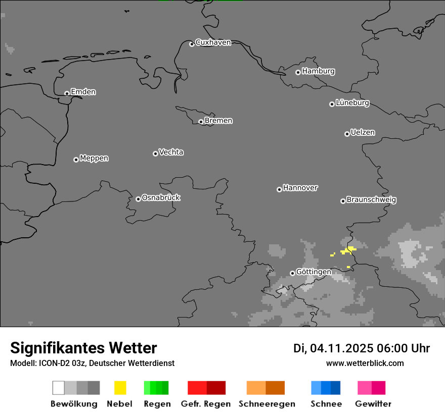 Modellkarten Signifikantes Wetter