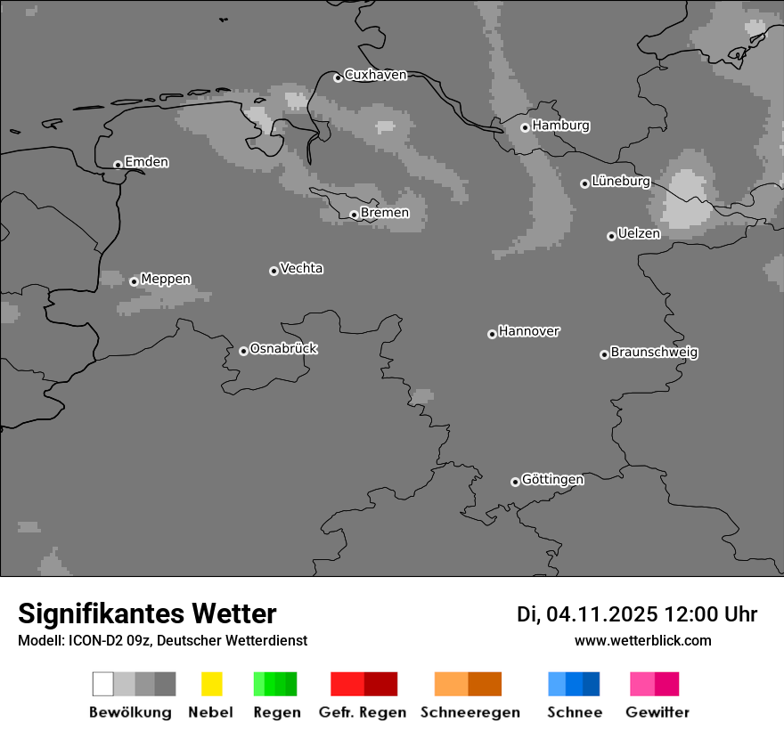 Modellkarten Signifikantes Wetter