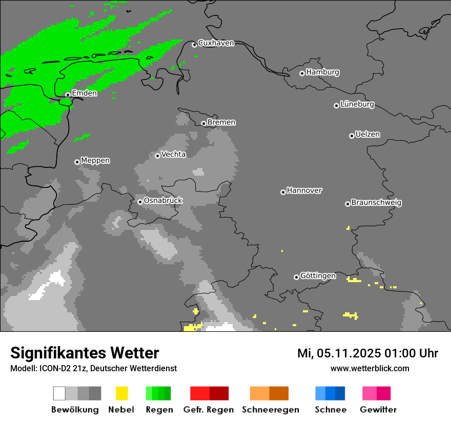 Modellkarten Signifikantes Wetter