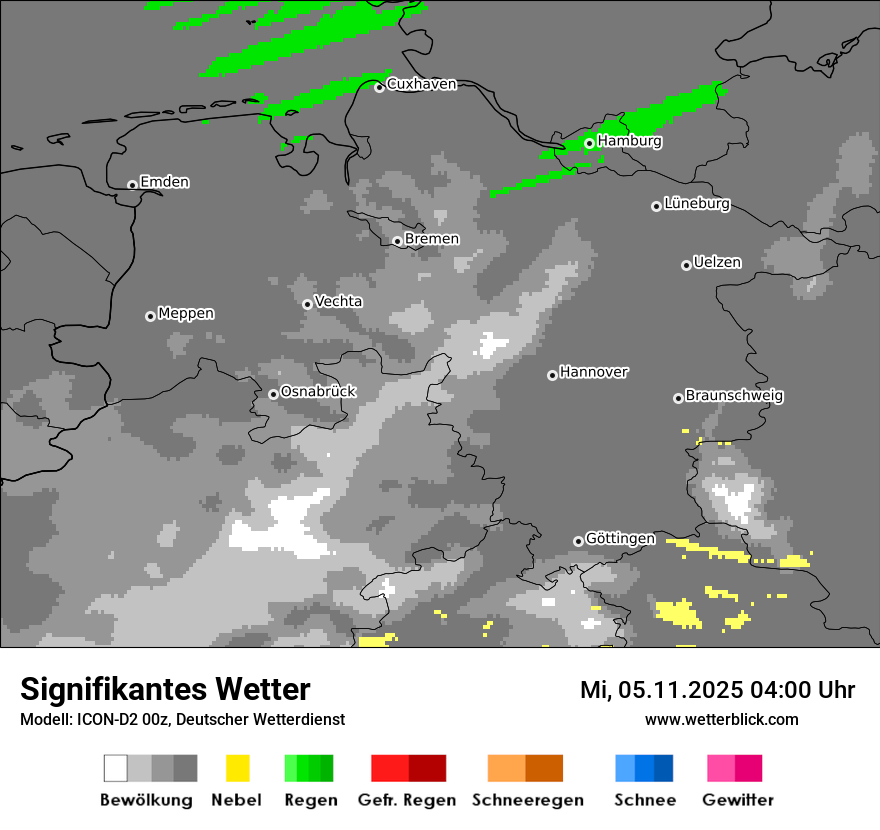 Modellkarten Signifikantes Wetter