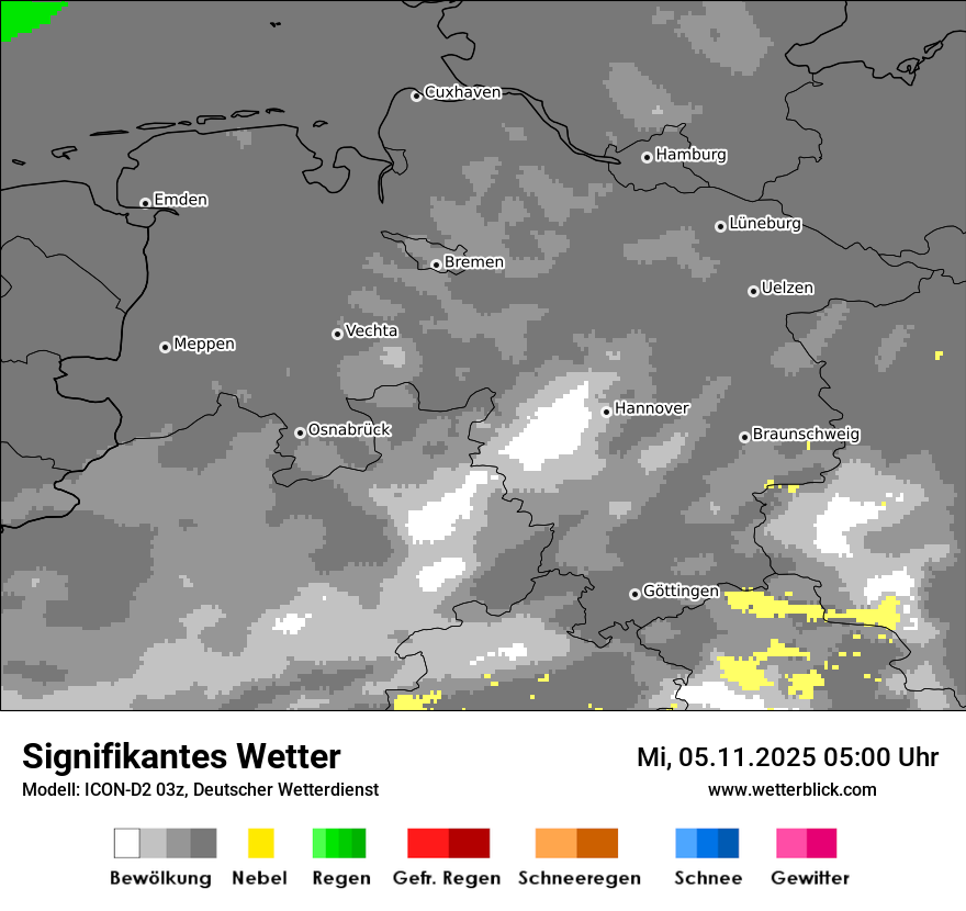 Modellkarten Signifikantes Wetter