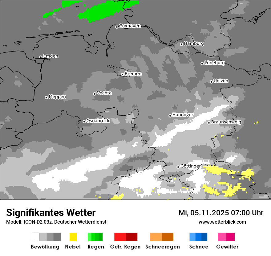 Modellkarten Signifikantes Wetter