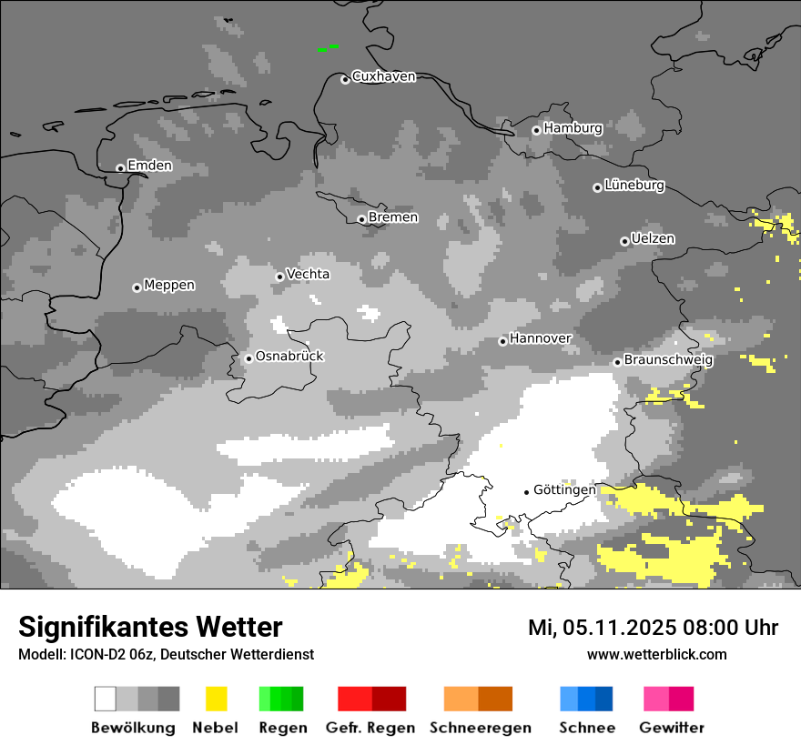 Modellkarten Signifikantes Wetter