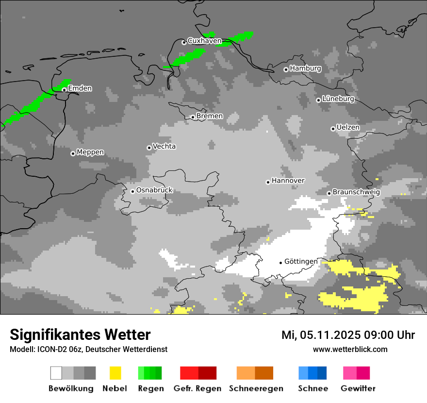 Modellkarten Signifikantes Wetter