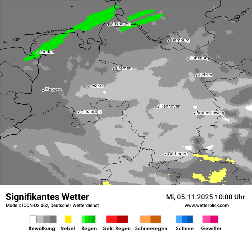 Modellkarten Signifikantes Wetter