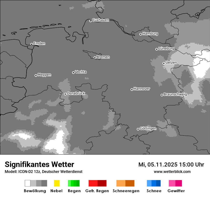 Modellkarten Signifikantes Wetter