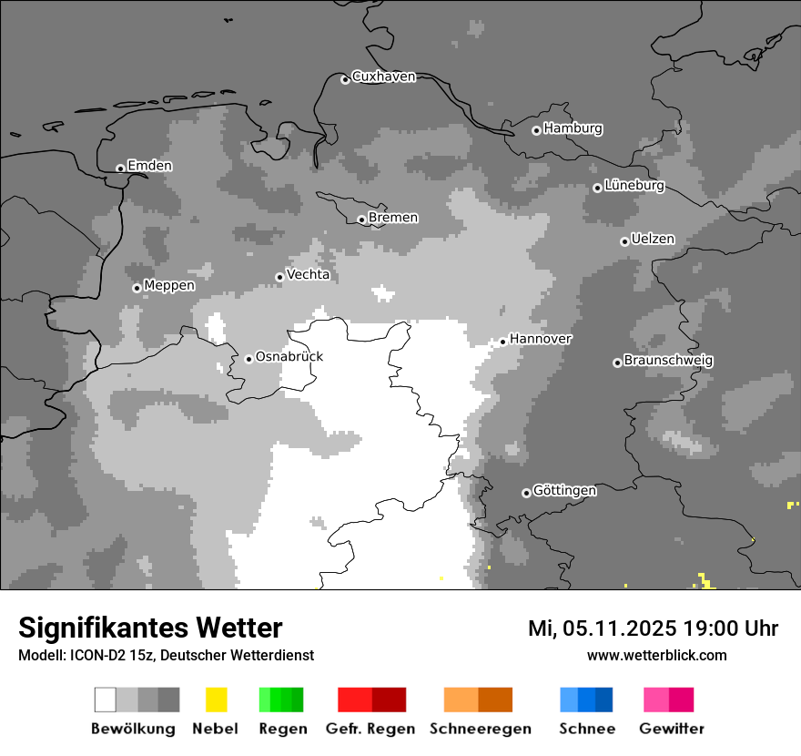 Modellkarten Signifikantes Wetter